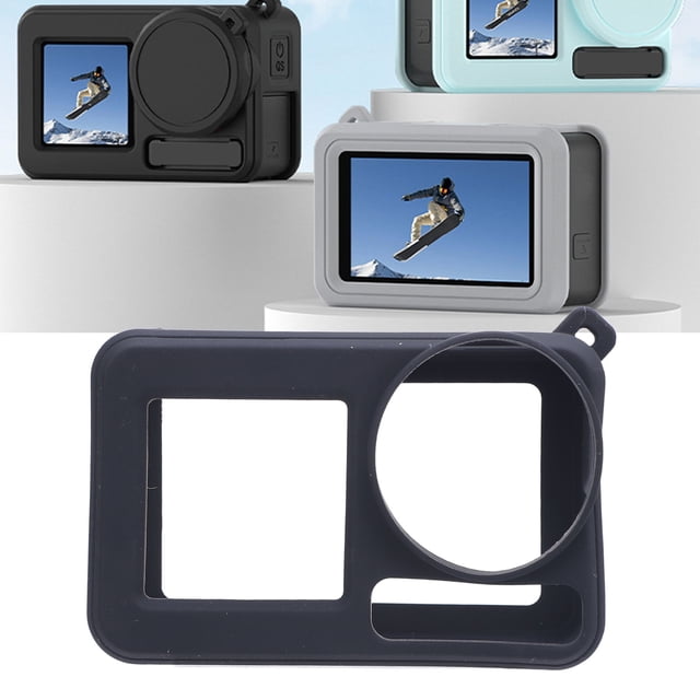 Soft Silicone Cover for Action 5 Pro Prevent Bumping Scratching Comfortable Grip Lanyard Hole, Dual Purpose Design