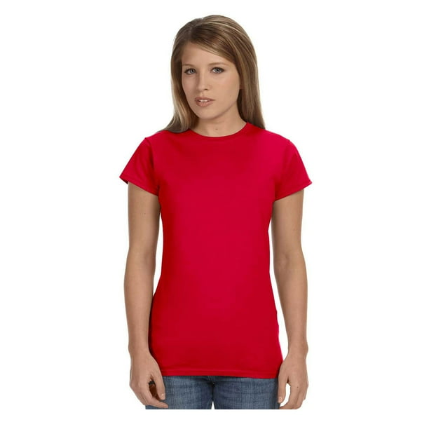 Download Gildan - Gildan Women's Softstyle Preshrunk Jersey Knit T ...