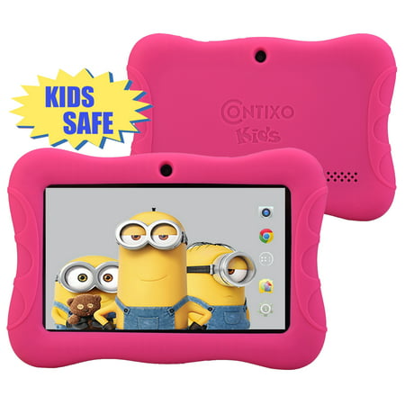 Contixo 7” Kids Tablet K3 | Android 6.0 Bluetooth WiFi Camera for Children Infant Toddlers Kids Parental Control w/Kid-Proof Protective Case (Best Tablet For 2 Year Old Toddlers)