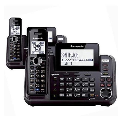 Panasonic KX-TG9542B Bluetooth Cordless 2 Line Cordless Phone 2 Handset 