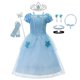 thumbnail image 1 of Disney vestido de Cosplay de Cenicienta Rapunzel para niña, ropa de Blancanieves, Bella Aurora, vestido de fiesta de cumpleaños para niños, disfraz de princesa Fivean unisex, 1 of 2