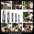 thumbnail image 5 of OBPSFY 5PCS BSP Pipe Tap Set,Bearing Steel Threading Taps Tool for clean/re-thread damaged/Jam Pipe threads1/8", 1/4", 3/8", 1/2" 3/4, 5 of 5