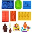 thumbnail image 1 of Building Brick Candy Robot Mold Chocolate Mold Set Silicone Block Mould Molds Ice Cube Trays For Making Melted Chocolate, 1 of 4