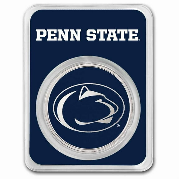 Pennsylvania State University 1oz Silver Colorized Round (in TEP)