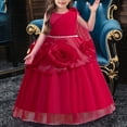 thumbnail image 2 of Akiihool Pageant Dresses for Girls Child Girls Tulle Pageant Dress Party Fly Sleeve Lace Embroidery Flowers Gown Dresses(RD3,4-5 Years), 2 of 9