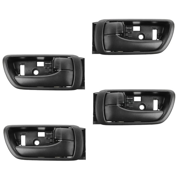 TRQ Inside Door Handle Black LH Driver RH Passenger SET of 4 for Toyota Camry DHA35343