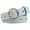 Sky Blue, variant on INSPIRE CHIC Women's Studded Grommet Circle Metal Buckle Leather Belt