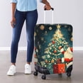 thumbnail image 4 of HELLHERO Christmas Tree Decorations Luggage Protector Anti Dust Bottom Zipper Polyester Spandex Travel Baggage Cover for Business Trip Airport, 4 of 7