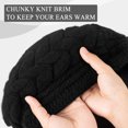 thumbnail image 3 of Loritta 2 Pack Women Winter Hat Slouchy Warm Knit Beanie Cap Black and Beige, 3 of 8