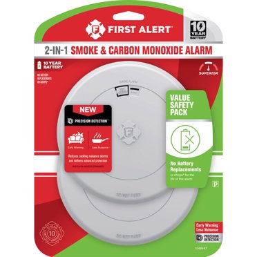 BRK Brands SC9120B Smoke Detector and Carbon Monoxide Alarm Combo ...