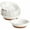 Khaki White, variant on Ceramic Mini Pie Pans Set of 6, 6 Inch Pie Plates for Baking with Ruffled Edge, Small Quiche Baking Dish Pans Tart Pans, Individual Pot Pie Plates, Microwave & Oven Safe, White