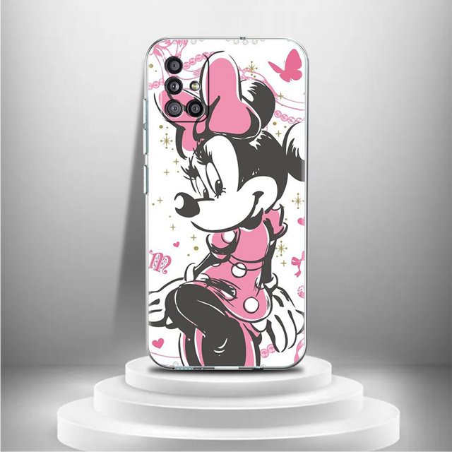 Funda de Mickey Mouse y Minnie Mouse para Samsung Galaxy, carcasa suave para teléfono inteligente, A52, A12, A32, A51, A71, A21s, A50, A53, A31, A13, A22, A23 qiuyongming unisex
