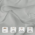 thumbnail image 2 of Chyhomenyc Light Grey Sheer Valances for Windows for Living Room, Light Filtering Solid Small Kitchen Valance Curtains, Short Voile Topper Window Treatment for Bathroom, Each 42"W x 14"L Inches, 2PCS, 2 of 8