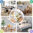 thumbnail image 6 of Sunflower Square Tablecloth 60x60in(152x152cm) – Waterproof Polyester Printed Table Cover, Wrinkle Resistant & Washable for Kitchen Dining Picnic Party Decor, 6 of 6
