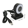 thumbnail image 2 of HAMPPLIES Multifunctional Web Camera with USB Drive Free Connection and Clear 1080P Video in Black, 2 of 7
