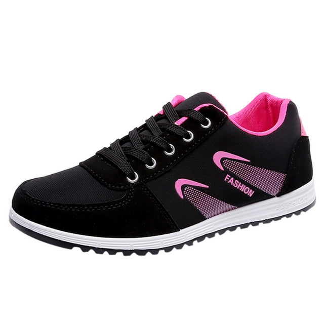 Chaussures pour Femmes Course Chaussures de Course pour Femmes Mode Décontractée en Maille Respirante Espadrilles à Lacets Sport Chaussures de Course