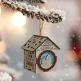 thumbnail image 5 of Moocorvic Christmas Decorations Wooden House Christmas Ornaments With LED Colorful Light, Christmas Tree Decor Village Scene Arrangement, 5 of 7