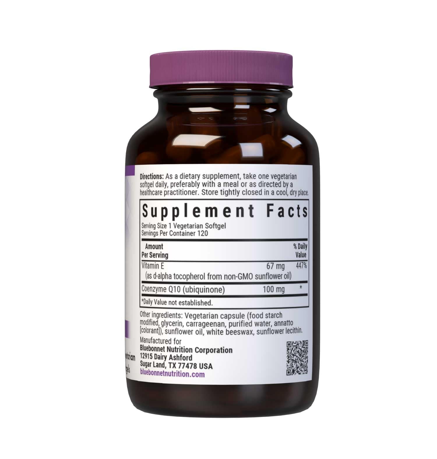 Bluebonnet CoQ10 100mg Energy Production & Heart Health* 120 Vegetarian Softgels, 120 Days
