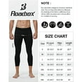 thumbnail image 5 of Roadbox 2 Pack Men's 3/4 One Leg Compression Pants - Basketball Athletic Running Tights Leggings Spandex Base Layer Underwear, 5 of 5