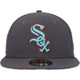 thumbnail image 2 of Men's New Era Graphite Chicago White Sox  Print Undervisor 59FIFTY Fitted Hat, 2 of 6