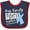 Navy and Red, variant on Inktastic Our Family Fights Together ALS Awareness Boys or Girls Baby Bib