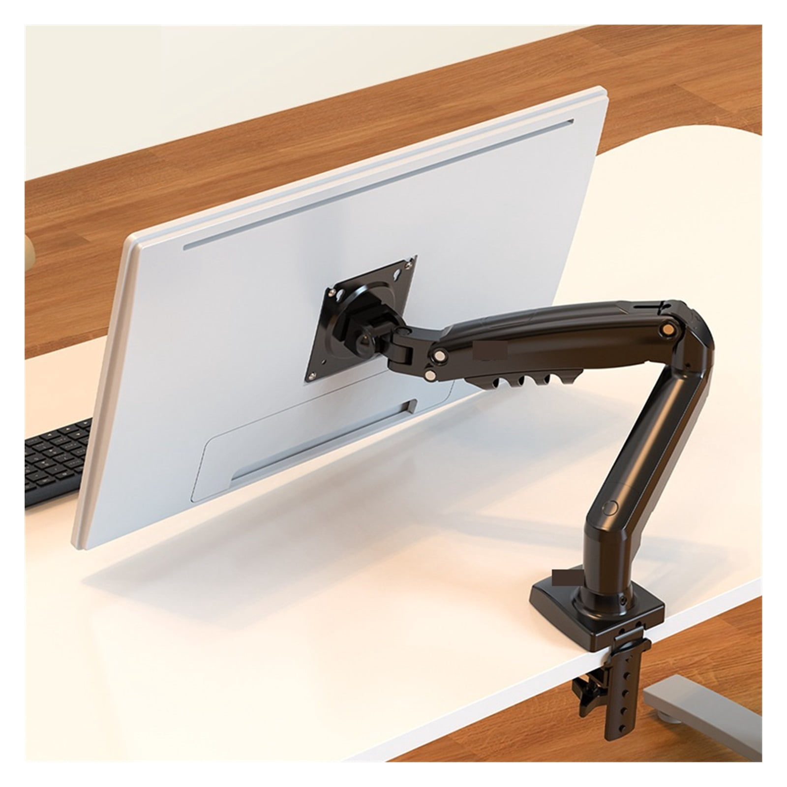 Monitor Bracket Desktop Lift Rotating Computer Monitor Hanger Mechanical Arm Base Dual-screen Bracket ,Flexible and Strong Support