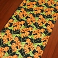 thumbnail image 2 of 100% Cotton Table Runner Halloween / Event Decoration Spooky Pumpkins Black Orange, 2 of 4