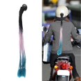 thumbnail image 4 of Helmet Ponytail Decoration Motorcycle Fashionable Gradient Helmet Dreadlocks WigBlack Pink Lake Blue, 4 of 5
