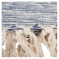 thumbnail image 2 of Contemporary Home Living 60" Blue and White Rectangular Variegated Cotton Throw, 2 of 3