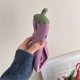 thumbnail image 3 of For iPhone 14 Pro Case Cartoon Smile Eggplant Soft Silicone Phone Cover, 3 of 5