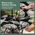 thumbnail image 5 of Round Outdoor Tablecloth with Umbrella Hole and Zipper, Black Starfish Coastal Tablecloth with Elastic Waterproof, Shell Coral Summer Beach Nautical Ocean Patio Table Covers for 55" - 60" Tables, 5 of 9