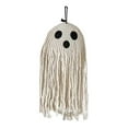 thumbnail image 2 of Boho Cute Ghost Halloween Decor, Handmade Woven Hanging Ornaments for Indoor and Outdoor Party Decorations, Fall Spooky Decor for Home Front Door, Window, Wall, Yard, Tree, Car, and Garage, 2 of 4