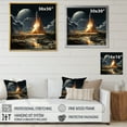 thumbnail image 4 of Designart "Rocketship Lunar Dream " Transportation Floater Framed Canvas Print, 4 of 7