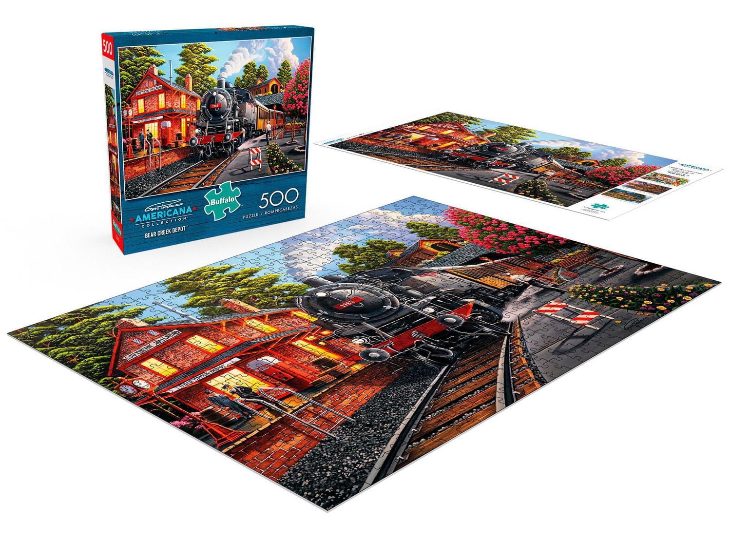 Buffalo Games Americana Bear Creek Depot 500 Piece Jigsaw Puzzle