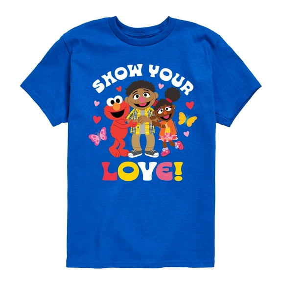 Sesame Street - Show Your Love - Toddler and Youth Short Sleeve Graphic T-Shirt