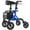 Blue, variant on MAXWALK All-Terrain Rollator Walker for Seniors, 10" Rubber Wheels Foldable Walker with Padded Seat, Adjustable Mobility Walking Aid, Red