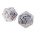 thumbnail image 4 of 10 Uds Dados Poliédricos D20 Sunnimix Blanco Gris, 4 of 7
