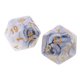 thumbnail image 4 of De Dados Poliédricos De Plástico De 20 De De De Dados Numéricos Accesorios Para Mazmorras Y Dragones, 10 Piezas Por Ped Gris blanco Hugo Dados poliédricos, 4 of 7