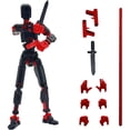 thumbnail image 1 of (Negro) (Sin Ensamblar Los Clientes Deben Ensamblarlo Ellos Mismos) Prototipo Muñeca Impresa en 3D Muñeca Lucky 13 Robot Cuerpo Artefacto Descompresión Y Juego (embalaje en OPP Engrosada Externamente), 1 of 9