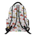 thumbnail image 2 of HUIACONG Colorful Vehicle Pattern Kids Backpack for Daily School Use Multi Compartment Water Repellent Large Capacity for Boys Girls Students 6‑18, 2 of 7