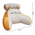 thumbnail image 4 of Flmtop Bed Rest Reading Pillow with Arm Support Cartoon Print Detachable Backrest Support Sofa Couch Pillow Cushion, 4 of 11