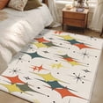 thumbnail image 4 of Area Rugs for Living Room 4x6 Ft, Multi-Color Diamond Non Slip Area Rugs for Kitchen Bedroom Entryway, Modern Geometric Middle Century Beige Washable Carpet Runner Rug Floor Mats for Bedroom, 4 of 8
