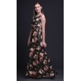 thumbnail image 2 of Bimba Robe Longue Maxi à Imprimé Floral pour Femme, Col Rond, Robe de Soirée - Moyen, 2 of 5