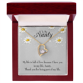 thumbnail image 1 of To Aunt Thank You Auntie Forever Love Necklace, 1 of 8