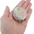 thumbnail image 5 of Unique Bargains 1 Pc Pill Case 3 Grid Round Abstract Pattern Pill Box Pink, 5 of 6