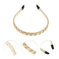 thumbnail image 3 of Unique Bargains 1 Pc Cute Thick Chain Headbands for Women Gold Tone, 3 of 6