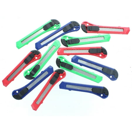 - Lot of 12 Retractable Cutter Knife Box Cutters Utility Knife Breakaway Blade