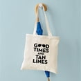 thumbnail image 4 of CafePress - Good Times Tan Lines Tote Bag - Unisex Canvas Tote Bag, Beige, 1-Piece, 4 of 6