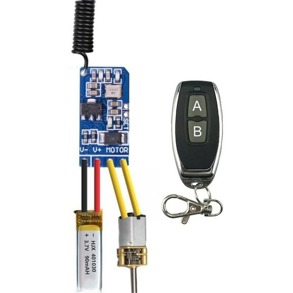 Wireless DC3.7-12V Remote Control Receiver 433.92MHz Frequency, Learning Code Function for Customizable Remote Operation Projects