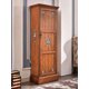 thumbnail image 3 of Armario de entrada de madera maciza, armario de almacenamiento con espejo estrecho alto con puerta, bolsa para balcón, porche, zapatos, 3 of 4